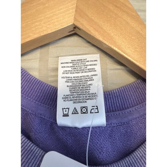 Disney Minnie Mouse Purple Sweatshirt XL 14/16 Girls, NEW - Picture 7 of 7